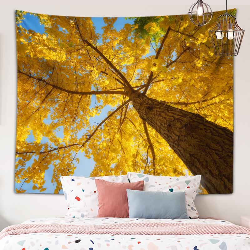 Tapiserie cu vedere la apus de soare la plajă, flori de floarea soarelui, artă de perete, tapiserie, decor estetic, pentru dormitor, sufragerie, decor acasă