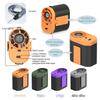 Summer waist clip mini fan 100-level cool wind, portable outdoor flashlight  for construction workers and camping trips