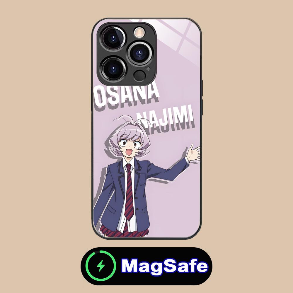 Anime Najimi Osana Mobile Phone Case for iPhone 17 16 15 14 13 12 11 Air Pro Max Plus Mini MagSafe Glass Colorful Cover Pretty