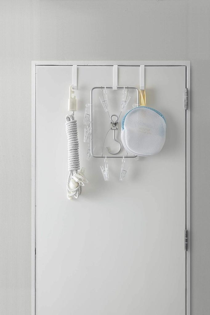 Yamazaki Jitsugyo Door Hanger Set of 5 White Approx. W1.5XD7XH9cm Smart Door Hook 4890