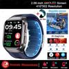 2026 New Men Airbag Air Pump ECG Blood Pressure Uric Acid Blood Fat Temp Health Monitor Bluetooth Call 2.06-inch AMOLED Smart Watch