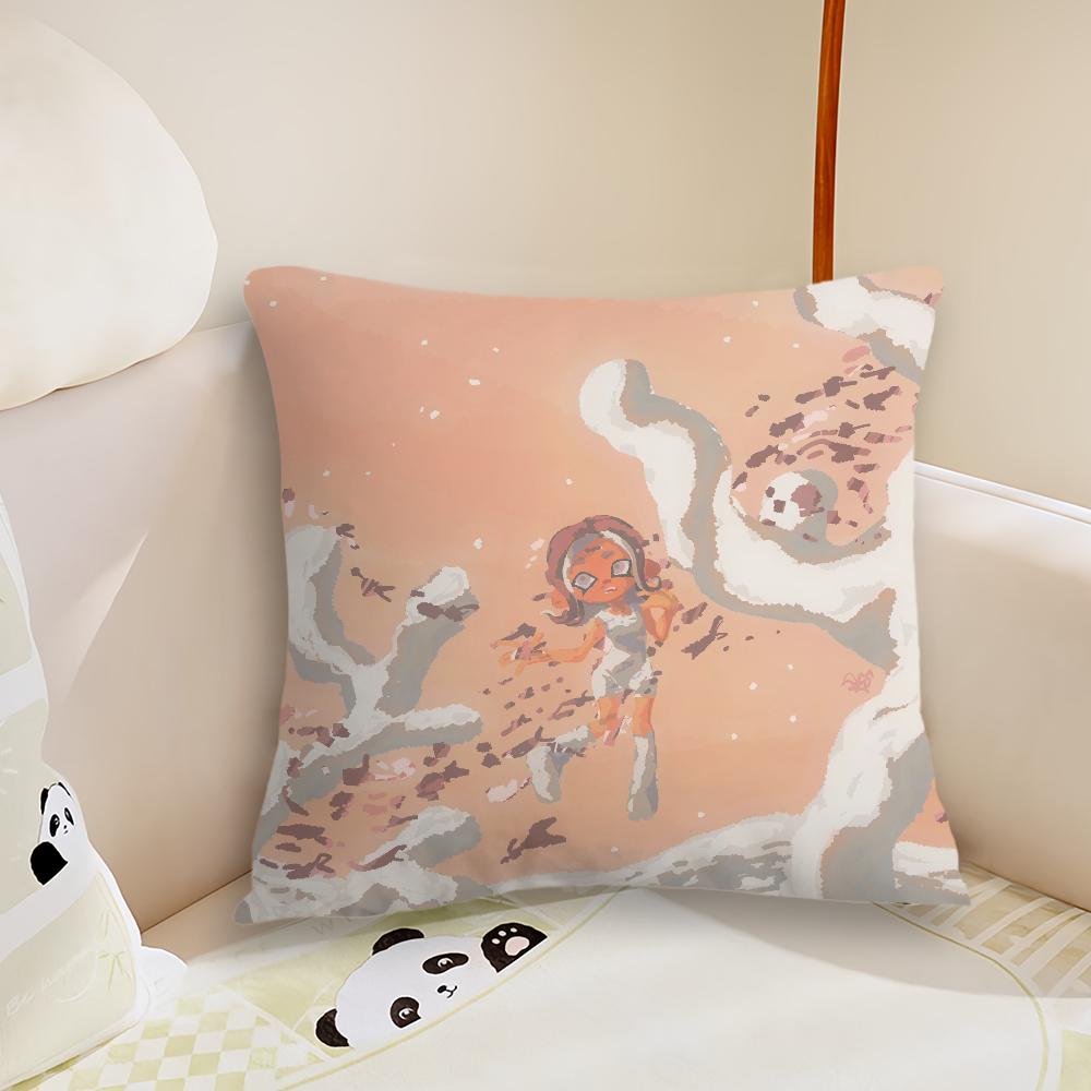 Game S-Splatoon 3 Side Order Pillow Case Living Room Sofa Cushion Cover Suitable For Home Bedroom Room Decoration