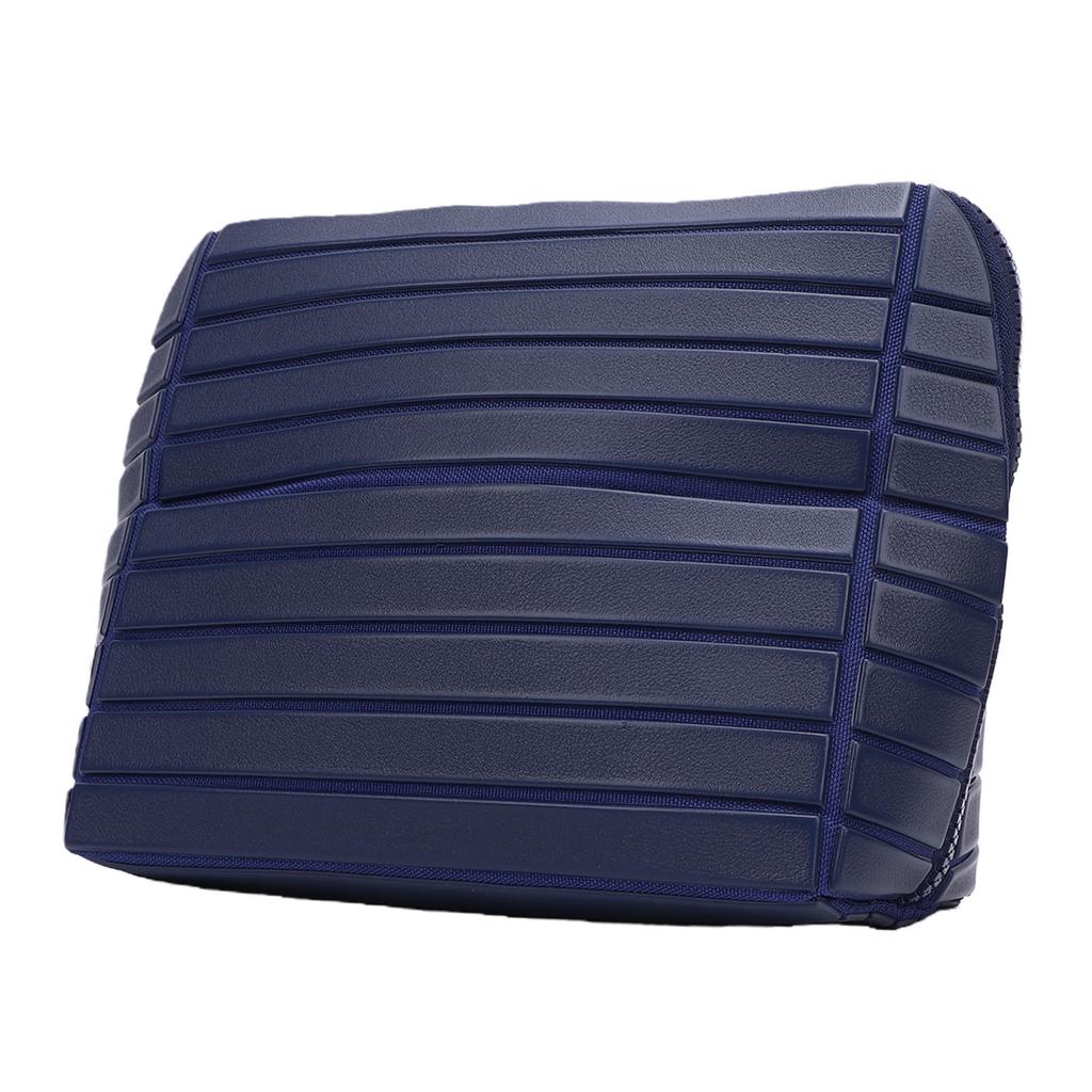 Makeup Bag Travel Cosmetic Organizer Large Capacity Toiletry Bag with 180 Degree Opening Navy Blue Striped