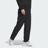 Adidas Premium Casual Regular Fit Pants Solid Color Zipper Closure Straight Leg Knit Sports Pants Men Pants Black JE8620