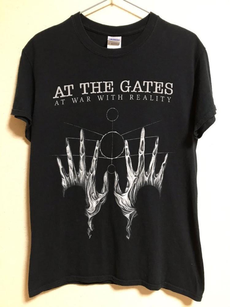 Футболка с туровым принтом AT THE GATES, футболка метал-группы, ремейк, черная футболка, унисекс XL
