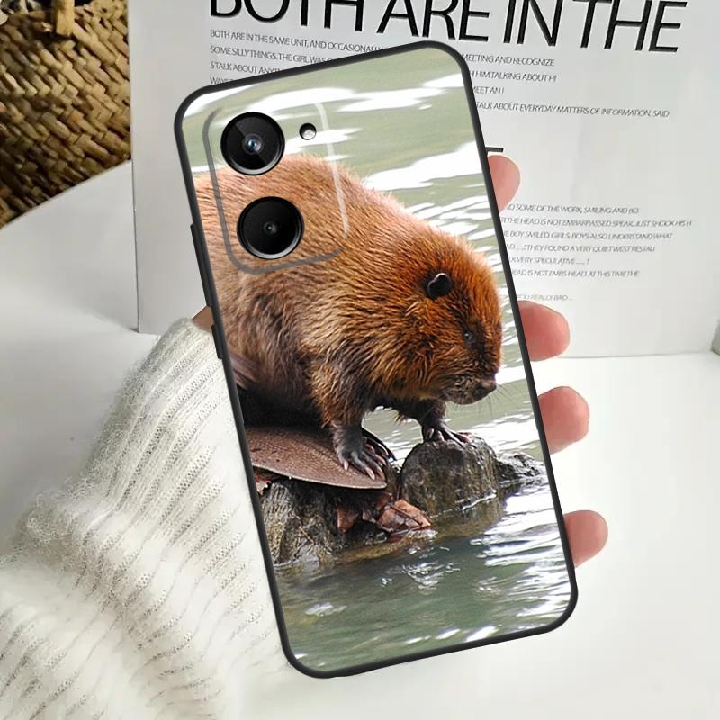 Animal Beaver For Realme GT6 GT7 15 Pro 10 11 12 13 14 Pro Plus C55 C71 C75 C67 C63 C61 C53 C35 C65 Case