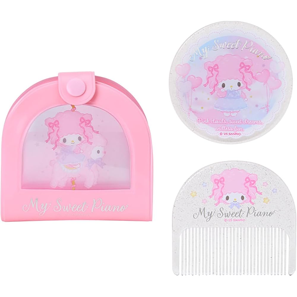 Sanrio My Sweet Piano Mirror and Comb Set PVC ABS Glass 250198