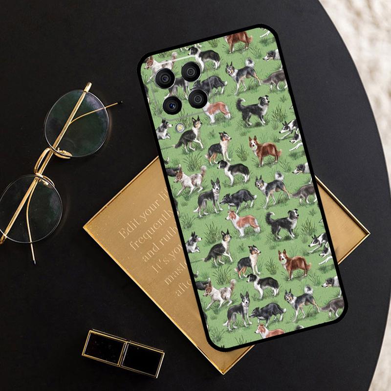 Border Collie Dog For Samsung Galaxy M11 M21 M31 M12 M13 M14 M15 M35 M55 M34 M54 M33 M53 M32 M52 M06 M16 Case