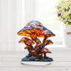 Colorful Mushroom Figurines for Home Decor Cute Desk Ornaments Modern Art Sculptures for Tabletop and Car Decoration