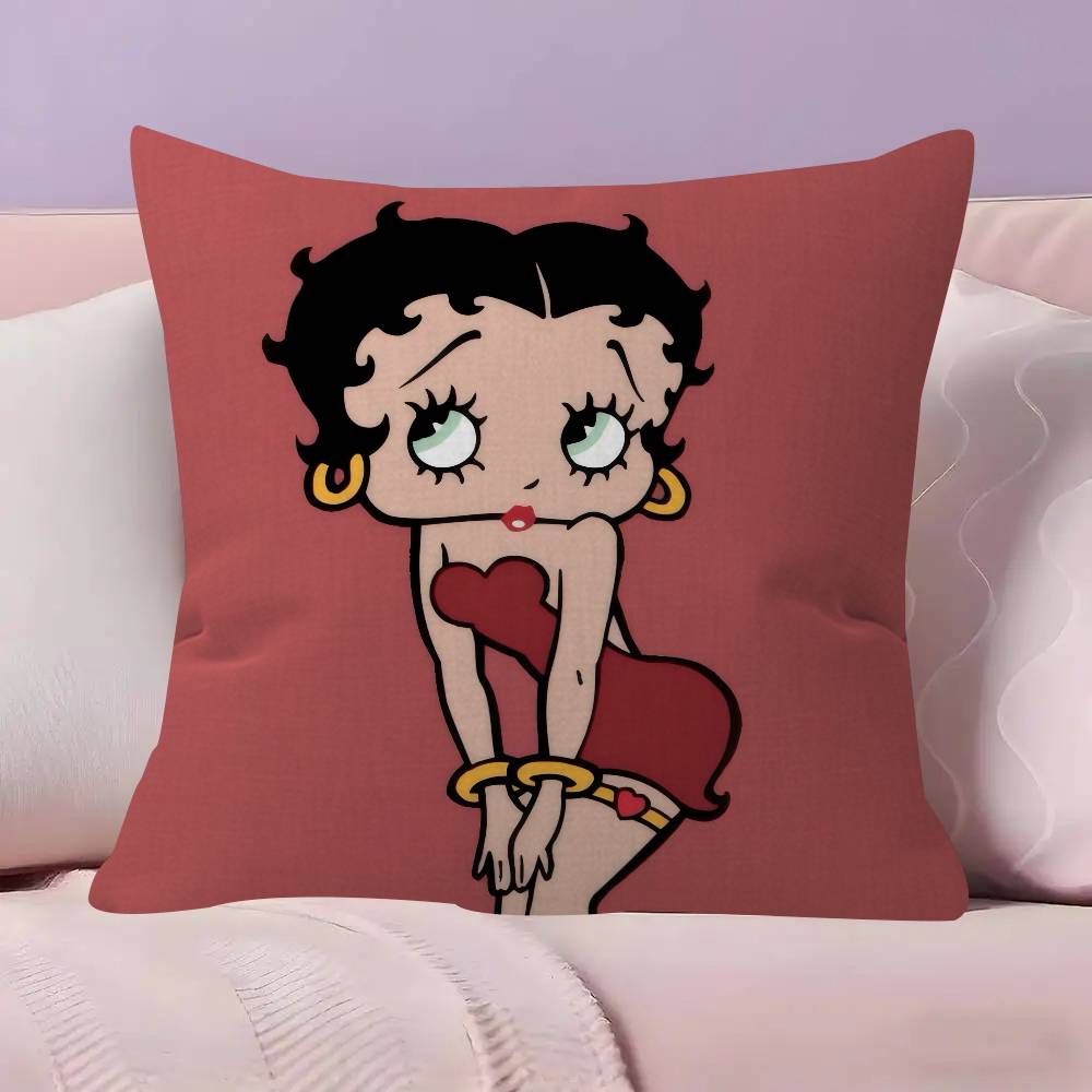 Anime Cute B-Betty Boop Pillow Cushion Cover Pillowcase Living Room Sofa Home Decor