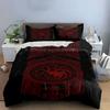 Red dragon emblem design. Bedding sets Duvet cover sets Duvet covers Pillowcases(1 * Duvet Cover 2 * Pillowcases, without duvet insert)