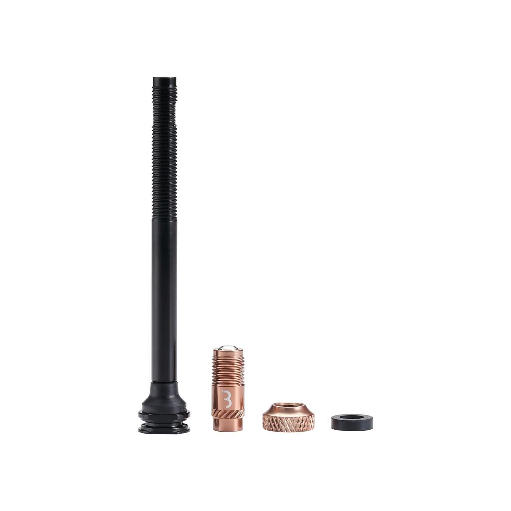 BBB Bicycle Core Cap Tubeless Valve Presta Valve No Adapter 80mm Copper Set, Compatible, Required, BTI-166