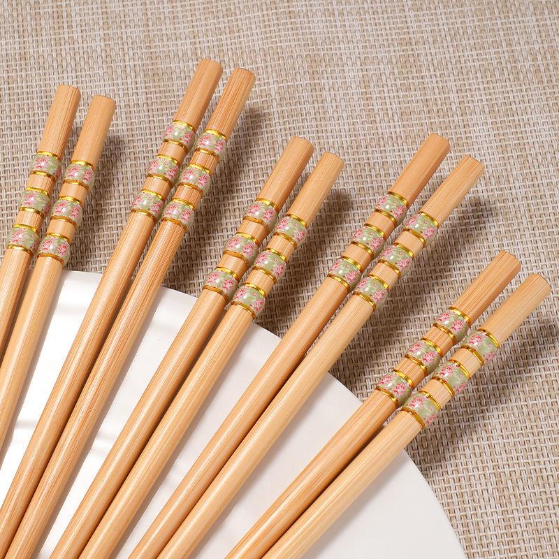 Chopsticks Do Not Go Mouldy At Home One Person One Chopstick At Home New High-end Anti Mildew and Anti-skid Bamboo Chopsticks