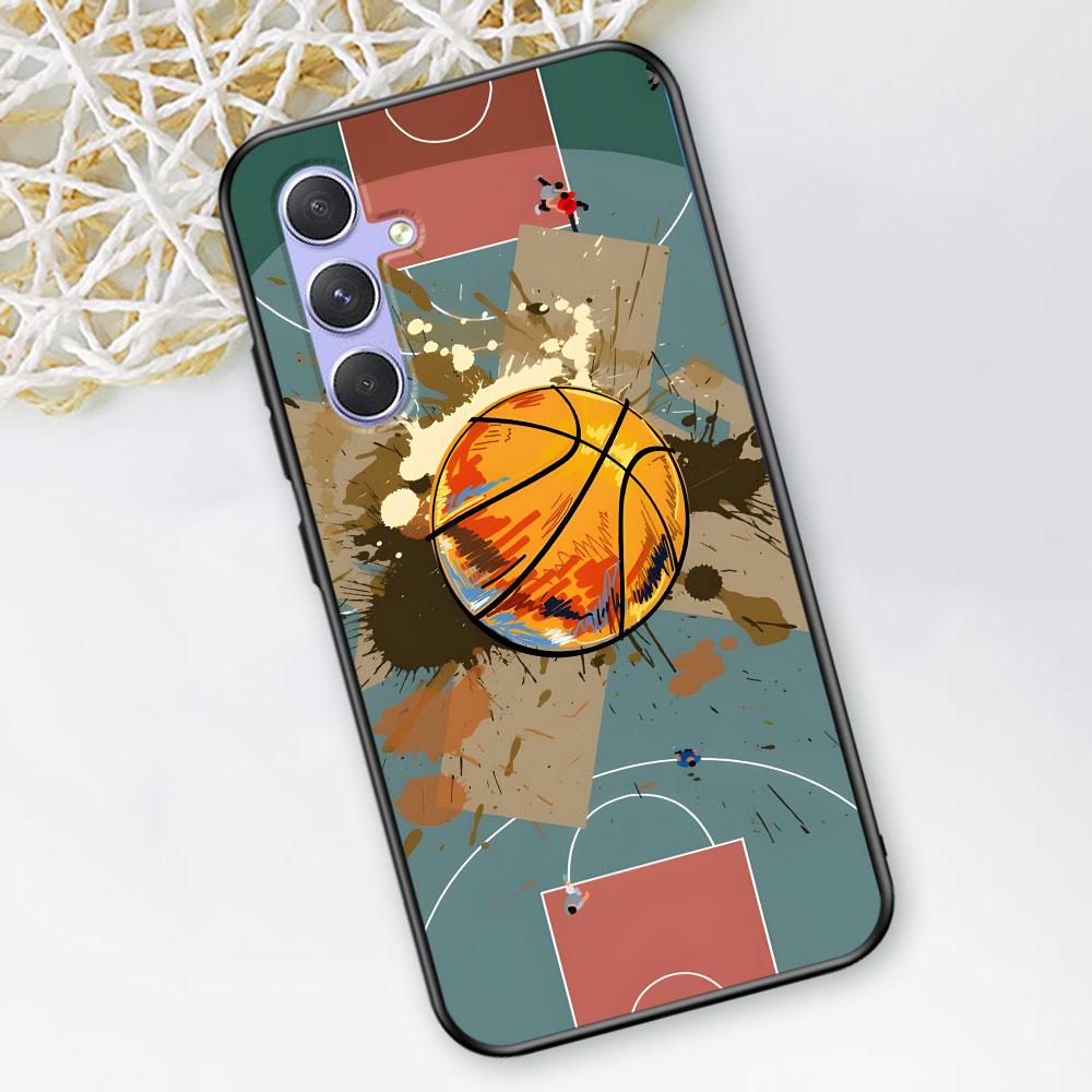 Basketball Basket Sports Case for Samsung Galaxy A51 A53 A54 A31 A52 A12 A13 A21s A22 A32 A11 A22 A33 A41 A52s TPU Phone Cover