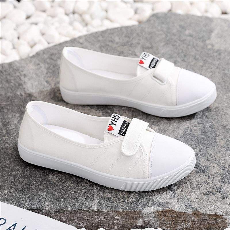 

Breathable tide ulzzang cloth shoes white shoes canvas shoes low top board shoes 40