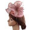 European And American Style High-Quality Hemp Yarn Headgear Catwalk Bride Feather Hair Accessories Party Dress Top Hat