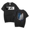 Japanese Anime T Shirt Scouting Legion Clothes Shingeki No Kyojin Tee Shirt Attack On Titan Giant Short-sleeve T-shir Unisex Women
