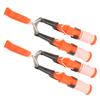 2pcs Fishing Safety Pick Outdoor Life Saving Dual Handheld Hammer with Safety Belt