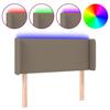 VidaXL LED Headboard Bedroom Furniture Single Bed Accessory Headboard Interior Taupe 3122934