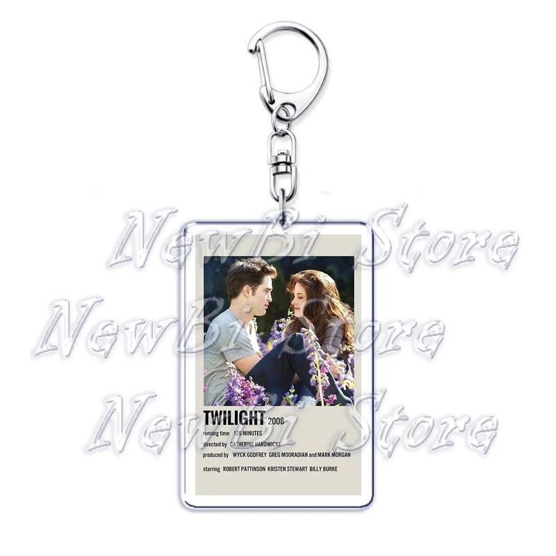 The Vampire Diaries Twilight Keychain for Accessories Damon Stefan Salvatore Elena Bella Swan Edward Cullen Key Chain Keyring