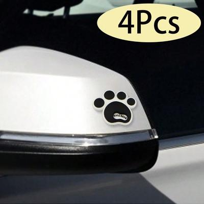 Cartoon-Autoaufkleber, Hundefußabdrücke, dekorative Antikollisionsaufkleber, Fußtyp, Antikollisions-Silikon-Fußabdruck-Autoaufkleber