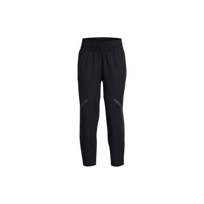 UA Unstoppable Loose Fit Lace-Up Cropped Straight-Leg Knit Sports Pants Women Pants Black 1382741-001
