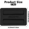 2Pcs Toaster Cover 2 Slice Silicone Toaster Dust Covers Black Bread Machine Cover Silicone Toaster Lid Bread Maker Top Cover Sandwich Machine Part