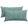 Sofa Cushions 2 Pieces Sea Green 80 X 40 Cm Cord Fabric