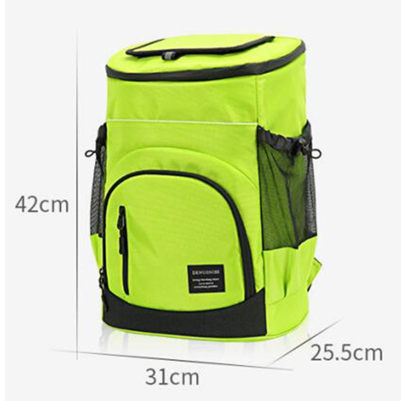 30L Refrigerator Bag Soft Large 36 Cans Insulated Cooler Backpack Thermal Isothermal Fridge Travel Beach Ice Beer Backpacks