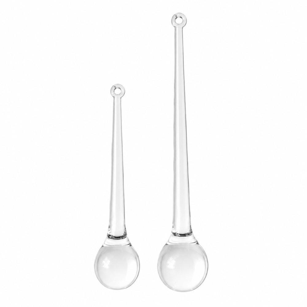 10pcs Clear Christmas Tree Ornaments Waterdrop Hanging Decorations Party Backdrop Decor
