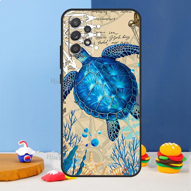 Sea Turtle Case For Samsung A54 A34 A14 A13 A23 A33 A53 A73 A51 A71 A72 A12 A22 A32 A42 A52 Back Cover
