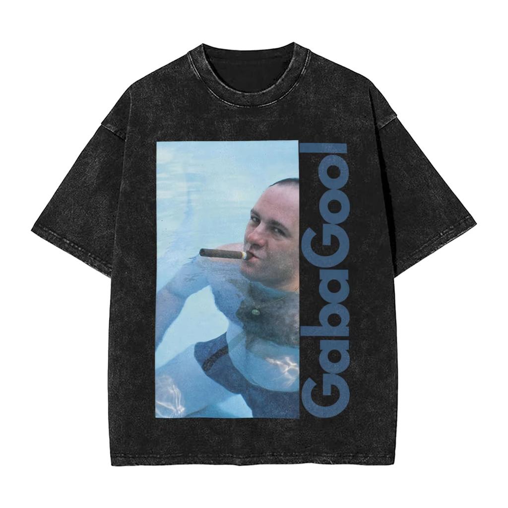 The Sopranos Tony Soprano Tshirt Vintage Washed Aesthetic Streetwear Unisex Oversized Summer Cotton Graphic Tee Clothing Top