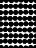 Marimekko bowl, 12.5cm, 500ml, deep bowl, SIIRTOLAPUUTARHA design, white x black, 063300 190 [Parallel import]
