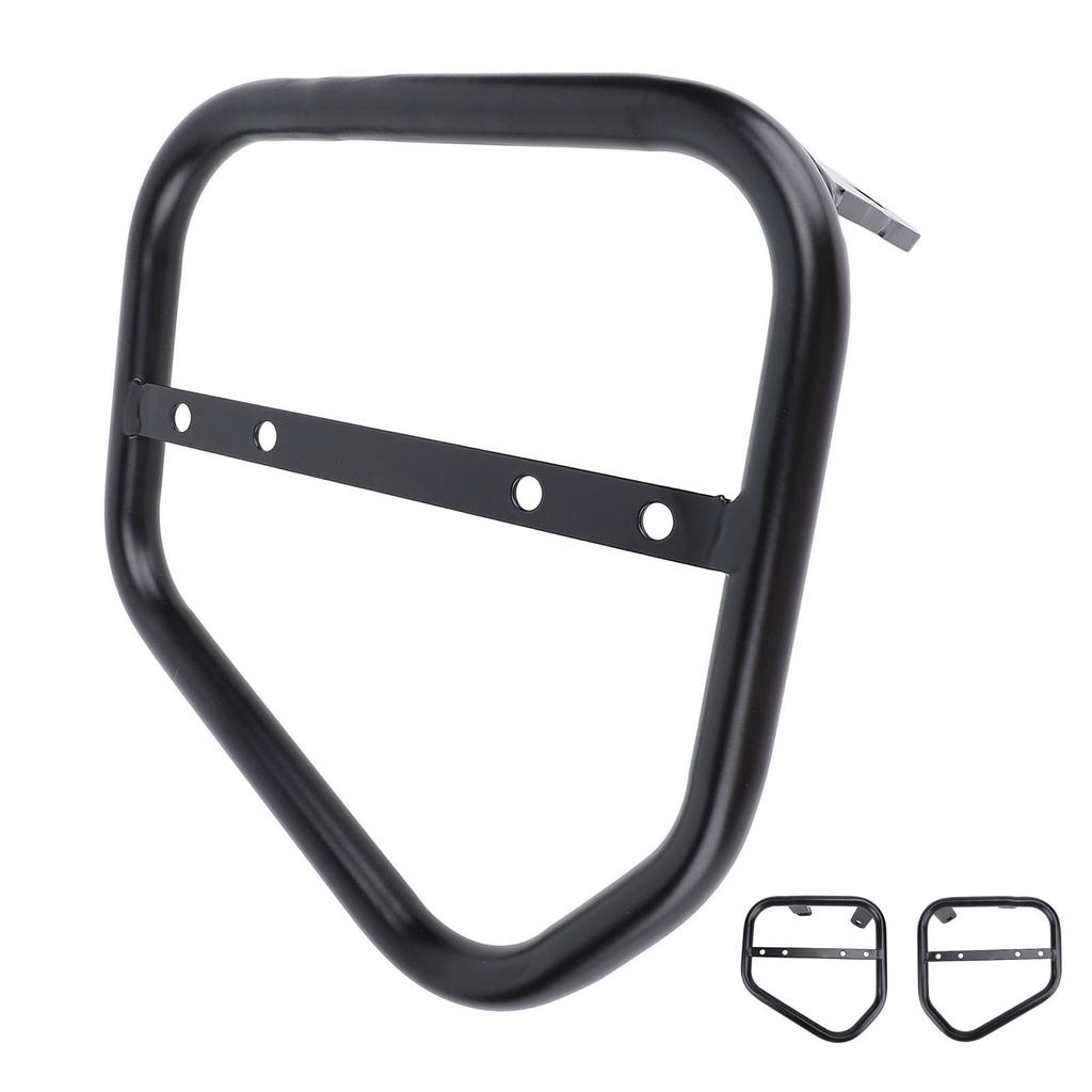 Motorcycle Side Trunk Bag Bracket Extra Storage Iron Motorcycle Side Mount Luggage Shelf for Scrambl
