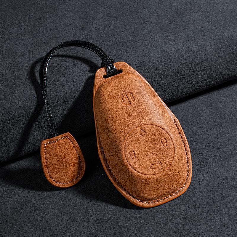 Fit For Leapmotor T03 B10 C10 C01 C11 C16 Car Key Card Holder Smart Card Case Suede Protective Shell