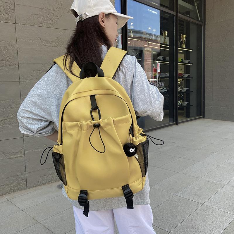 Schoolbag Schoolbag Female College Student Niche Design Sense Multi-pocket Lightweight Travel Backpack 1011 New Travel Backpack Men