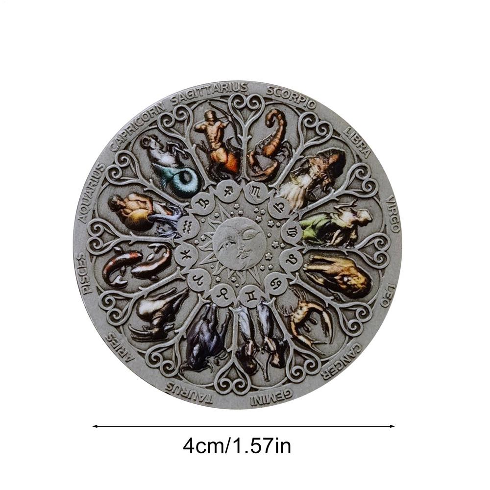 

Монеты Созвездия Памятные монеты Двенадцать Созвездий Монеты-хранительницы Счастья серебряный