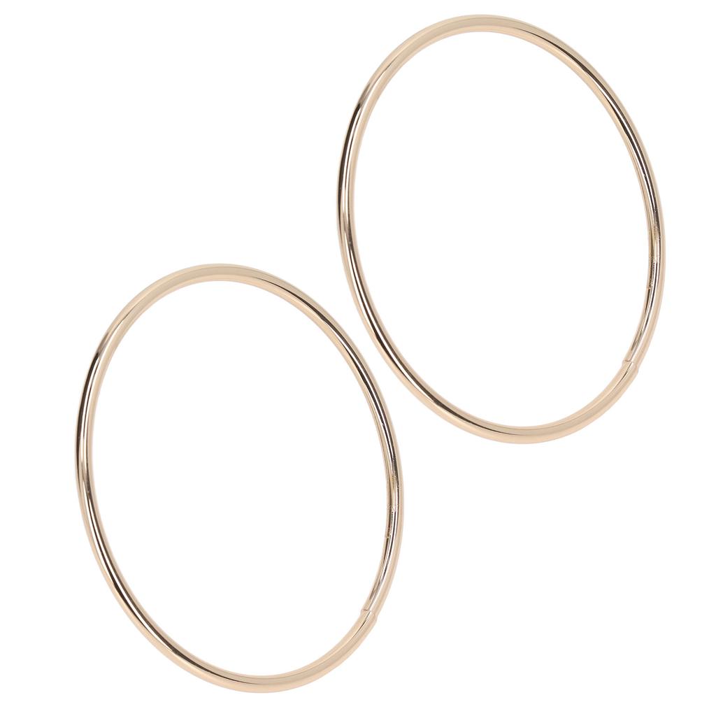 2PCS Handbag Handles DIY Accessories Fine Workmanship Round Shape High Hardness Bag HandlesLight