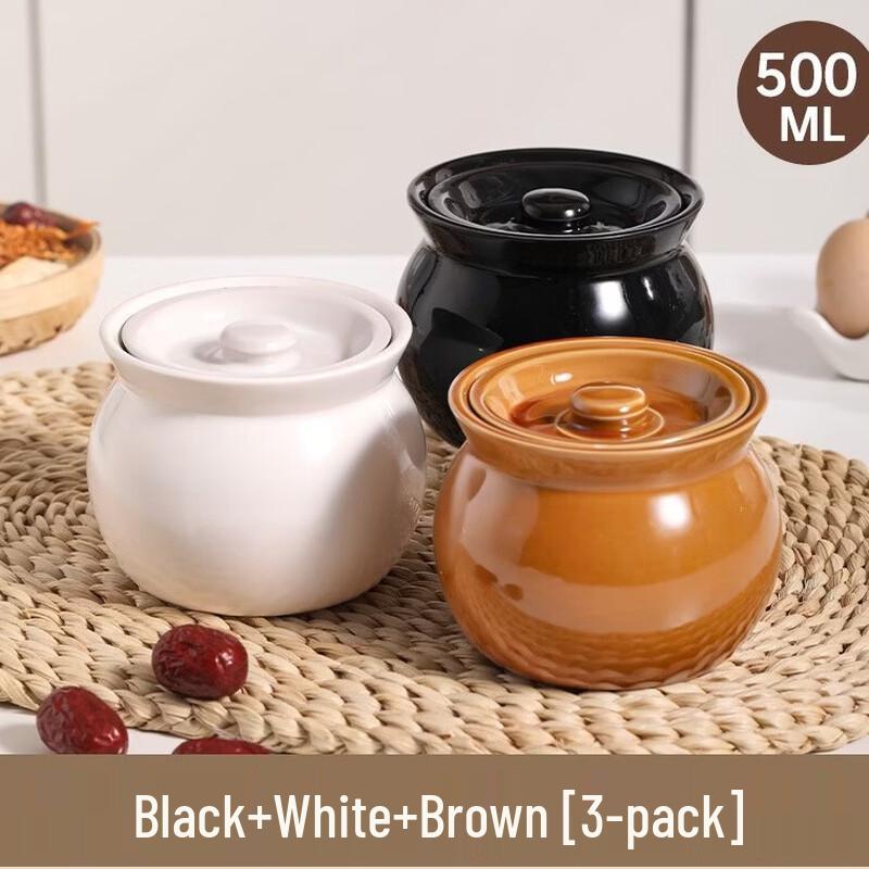 Wutuo Ceramic Double Boiler Stew Pot Set