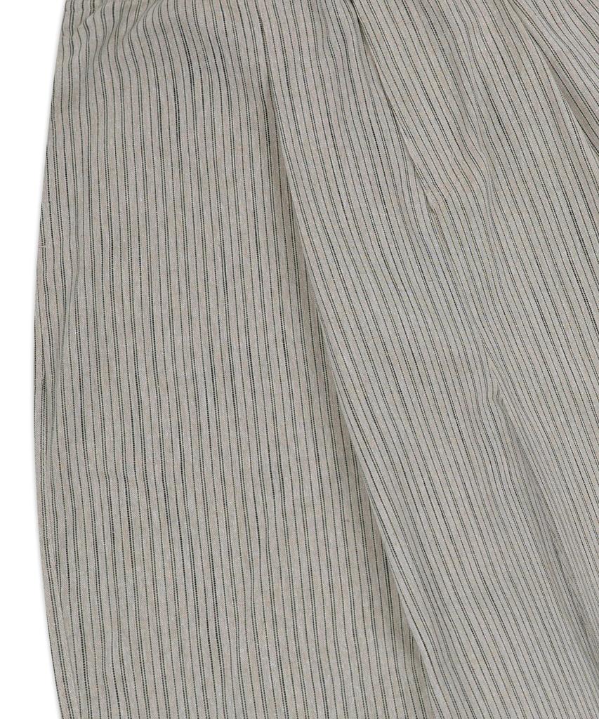 GLACK Gp139 Striped Linen Easy Pants (Beige)
