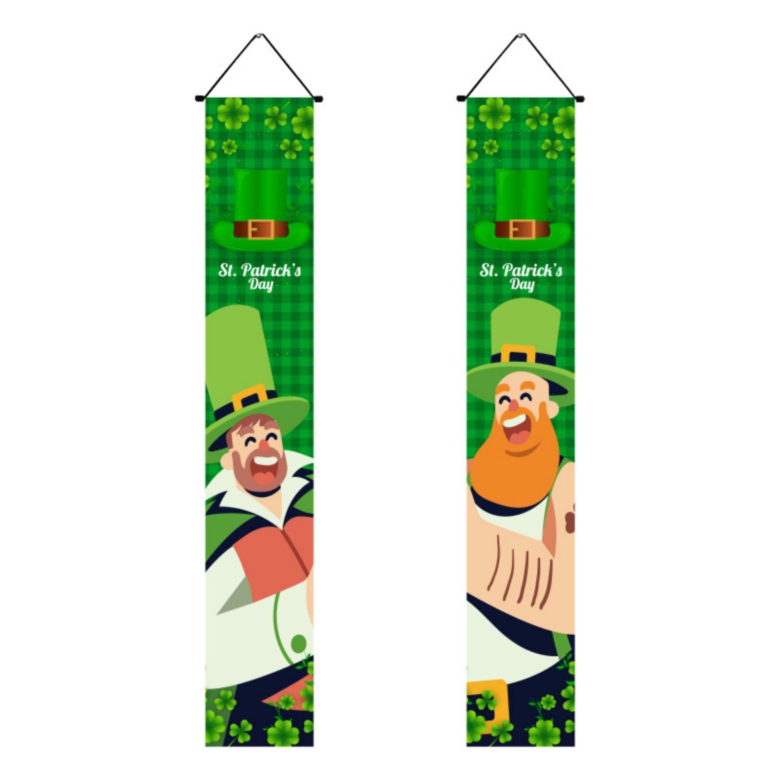 

улица. Украшение двери ирландского фестиваля ко Дню Святого Патрика. Ирландский куплет с флагом Святого Патрика One Size