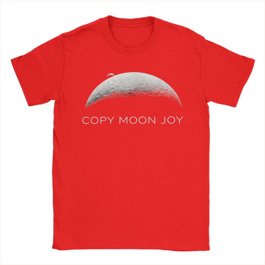 Unisex TShirts Copy Moon Joy Artemis II Space Funny Pure Cotton Tee Shirt Short Sleeve T Shirts Crewneck Tops Plus Size
