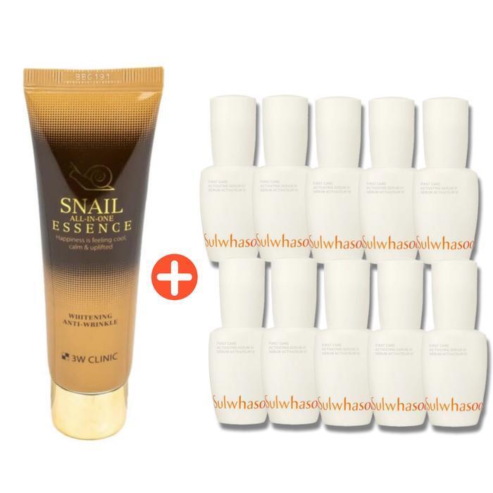 

When purchasing Snail Essence, get 10 Sulwhasoo Yunjo Essence 15ml each (150ml total) (29987611)