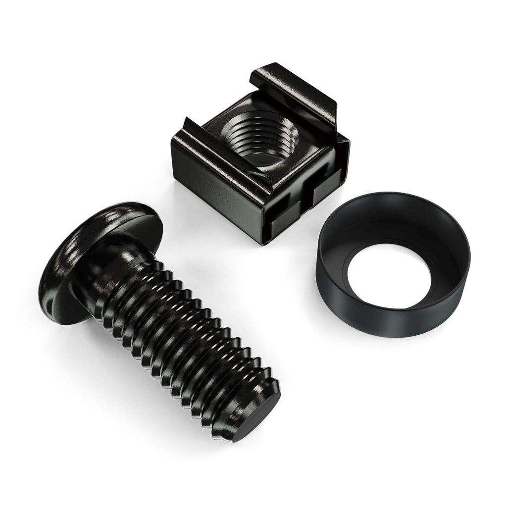 M6 Rack Mount Screws 19 Cage Nuts Set of 50 LogiLink