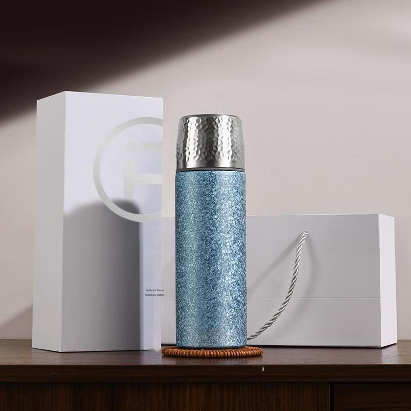 YOTU Titanium-Coated Double-Layer Tea Infuser Mug