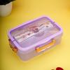 Microwavesafe Insulated Straw Bento Wheat Lunch Box For Office Students