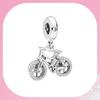 Auto Elettrica Camper Van Scooter Rosa Bicicletta Jeep Moto Ciondoli Perline Adatti a Braccialetti Originali Accessori Gioielli Fai da Te