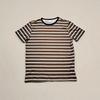 Men's Striped Short Sleeve T-Shirt Oversized Casual Loose Fit Daily Streetwear Comfortable Cotton Blend Top