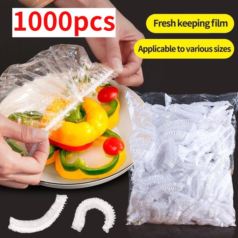 1000/500/100/30pz/10 PZ Coperchi Riutilizzabili Durevoli per Conservazione Alimentare per Ciotole Coperchi Elastici per Piatti Sacchetti Sottovuoto per Cucina Sigillo Freschezza Cibo