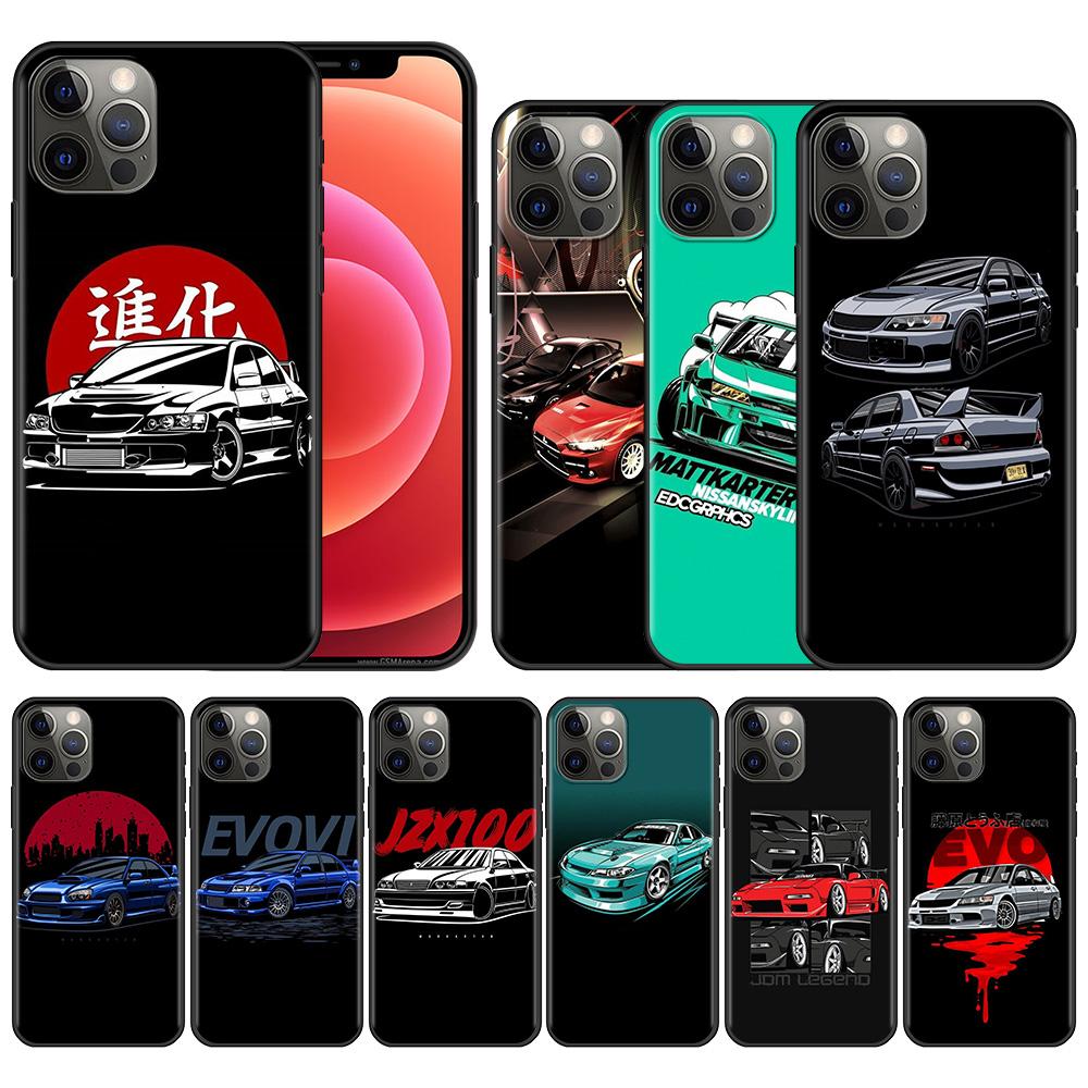 

Чехол для смартфона Apple iPhone 14 11 13 12 Pro Max Mini X XS XR 6 6S 7 8 Plus, чехол JDM для автомобиля Mitsubishi Evo